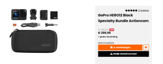 GoPro HERO12 Black Specialty Bundle Actioncam voor €299,99 bij motorkledingstore