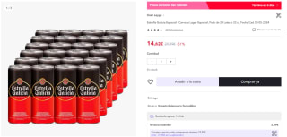 Estrella Galicia Especial Pack de 24 Latas x 33 cl por 15,99€ (cuenta nueva por 7,99€)