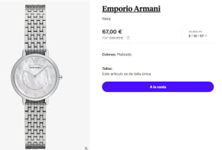 Reloj para Mujer Emporio Armani por 67€