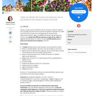 Crucero por el Rin durante 8 días en época floración tulipanes desde 993