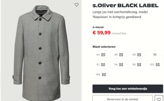 s.Oliver Black Label heren Tussenjas voor €59,99 bij Peek & Cloppenburg