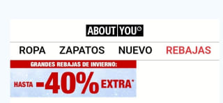 Hasta un 40% de Descuento About You.