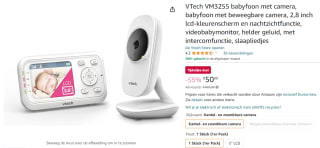 VTech VM3255 babyfoon met camera voor €50 bij Amazon Duitsland