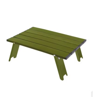 WESTTUNE Mini Mesa de Camping ultraligera portátil de aleación de aluminio plegable y enrollable por 14,20€