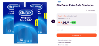 Durex Condooms Extra Safe 6 0 stuks voor €16,95 bij iBOOD