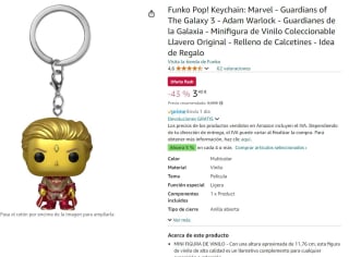 Funko Pop Keychain: Marvel - Guardians of The Galaxy 3 - Adam Warlock por 3,40€
