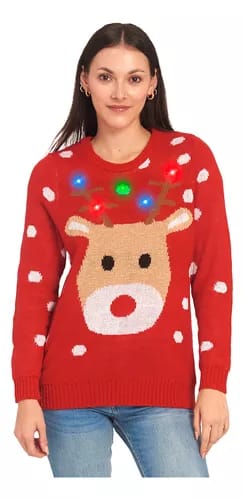 Sueter Navideño Unisex con Luz LED 2024 por $369 | Rebaja Mercado Libre