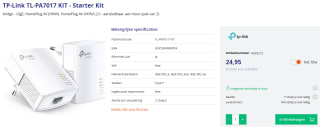 TP-Link TL-PA7017 KIT voor €24,95 bij Alternate