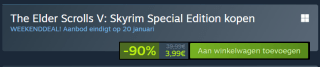 The Elder Scrolls V: Skyrim Special Edition voor €3,99 via Steam