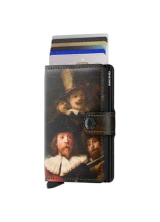 Secrid Miniwallet Art Rijksmuseum night watch en Het Meisje met de Parel pasjeshouders voor €45 p.s. bij de bijenkorf