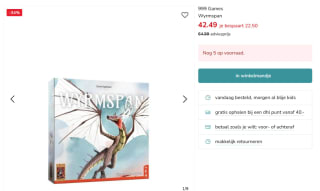 999 games Wyrmspan - Basisspel voor €42,49 bij Kleertjes