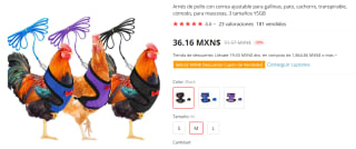 Arnés con Correa para Gallina a $36 en AliExpress