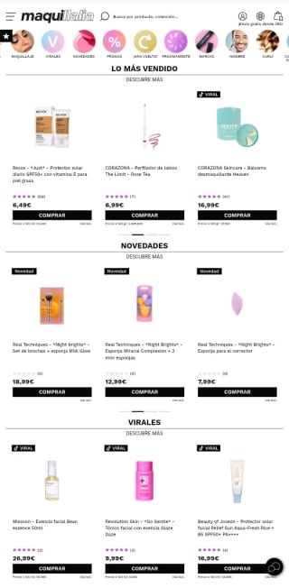 -15% de Descuento en Maquillalia.