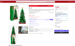 LEGO 40573 Árbol de Navidad por tan solo 42,74€ (Nuevos usuarios 25,64€)
