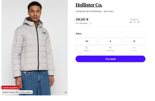 Chaqueta de Entretiempo para Hombre Hollister Co. por 39€