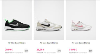 Zapatillas Nike Air Max desde solo 19,90€