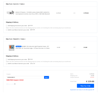 Proyector Xiaomi Wanbo X5 1080P 1100 ANSI Lumens por solo 229€