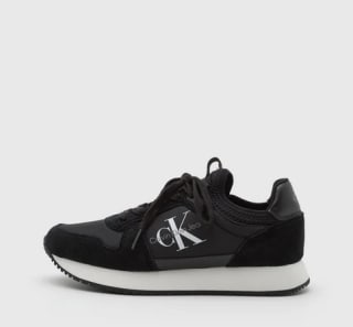 Sneakers CALVIN KLEIN Runner Sock Laceup piel Mujer por solo 51€