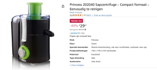Princess Sapcentrifuge 202040 voor €29,61 bij Amazon