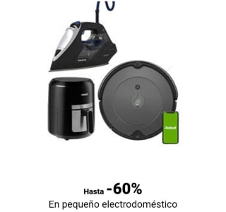 Hasta el 60% de Descuento en Pequeño Electrodoméstico.