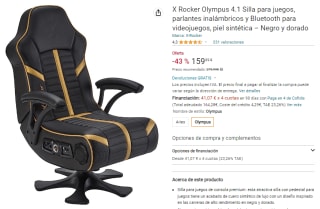 Silla gaming X Rocker Olympus 4.1 por 159,99€