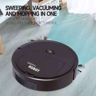 Robot aspirador 3 en 1, mopa húmeda y seca, barrido por solo 11,27€