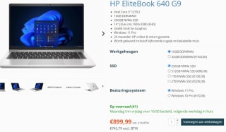 HP EliteBook 640 14 inch G9 (5Y487EA) voor €979,99 bij Laptopcentrale