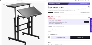 Soporte de altura ajustable con resorte de Gasv marca Vevor por 49,89€ (cuenta nueva 37,89€)