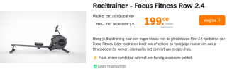 Roeitrainer Focus Fitness Row 2.4 voor €199 in de AH Voordeelshop