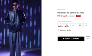 Pantalón de pernera ancha para Hombre por 9.99€