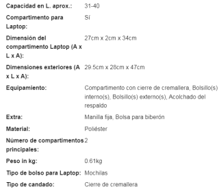 Mochila Eastpak Doble Oficina por 37.99€