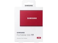 Samsung T7 Portable SSD 2TB Rood voor €109 bij de MediaMarkt