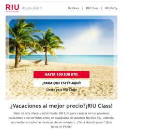Hasta 100 EUR para canjear en tus próximas vacaciones o en servicios extra