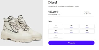 Botines para Mujer Diesel D-HIKO BT X por 135€