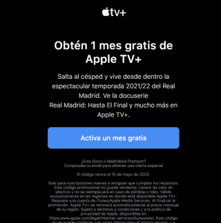 1 mes Gratis de Apple TV+