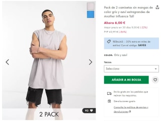 Hasta 70% + 30% EXTRA en tu compra en ASOS ropa desde 2,10€