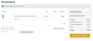 20% korting op badmode bij Vetex