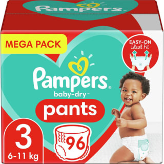 Pampers Baby Dry Pants (maat 3) 96 luiers voor €24,99 bij Babydrogist