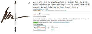 3 Unidades de WET N WILD Lápiz de Cejas Brow-Sessive por 7.36€