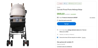 Carriola Prinsel Fiesta Melange en $935 | Descuento Walmart