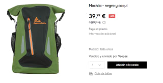 Mochila Peak Mountain de 22L por 39.99€