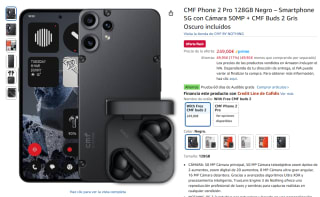 Móvil CMF Phone 2 Pro 128GB + CMF Buds 2 por 249€