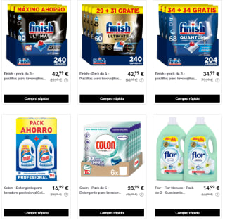Artículos de limpieza hasta 60% + 10€ EXTRA descuento marcas TOP precios muy bajos