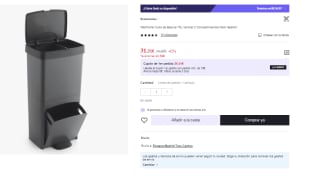 Cubo de Basura 70L Vertical 2 Compartimentos Fácil Gestión por 31.31€(Cuenta Nueva 19.31€)