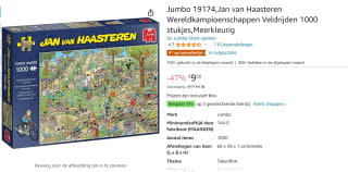 Jan van Haasteren Wereldkampioenschappen Veldrijden puzzel - 1000 stukjes voor €9,58 bij Amazon