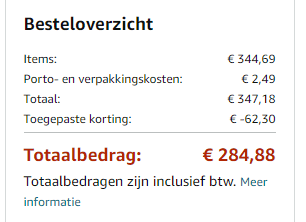 Nintendo Switch OLED wit voor €284,88