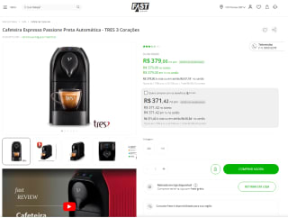 Cafeteira TRES 3 Corações, modelo Espresso Passione - R$ 379