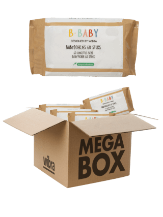 Bio babydoekjes megabox 1440 stuks voor €19,99 bij de Wibra