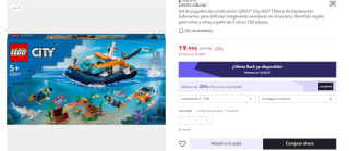Lego City - Barco de Exploración Submarina por 14.99€