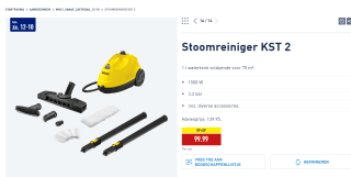 Kärcher stoomreiniger KST2 EasyFix voor €99,99 bij de Aldi